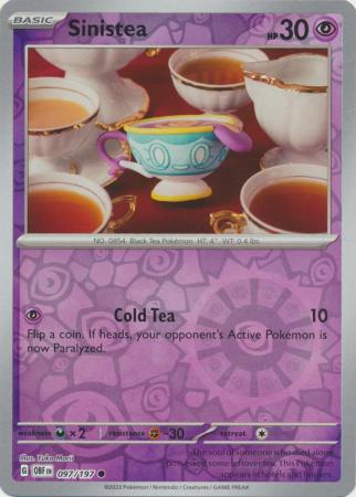 Sinistea 97/197 Common Reverse - Obsidian Flames | Pokemon TCG ...