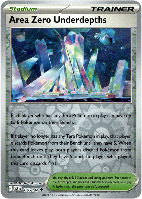 Area Zero Underdepths