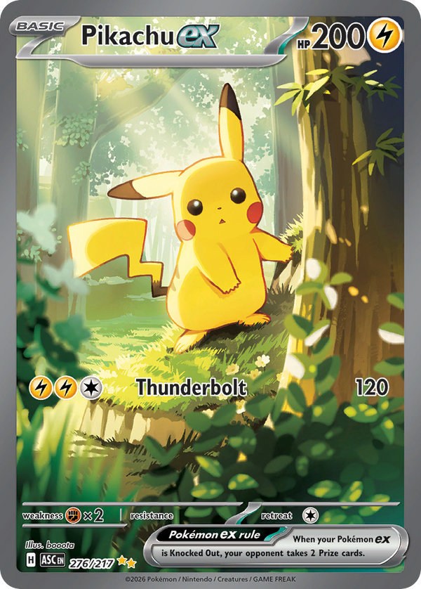 Pikachu ex 276/217 Special Illustration Rare