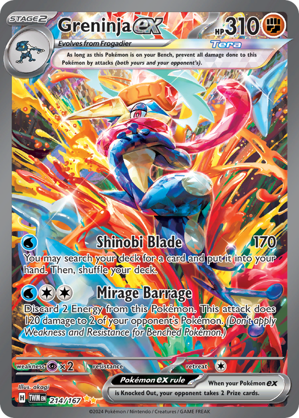 Greninja ex 214/167 Special Illustration Rare