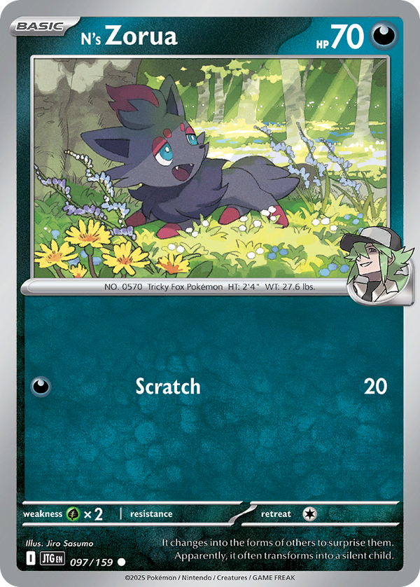 N's Zorua 97/159 Common
