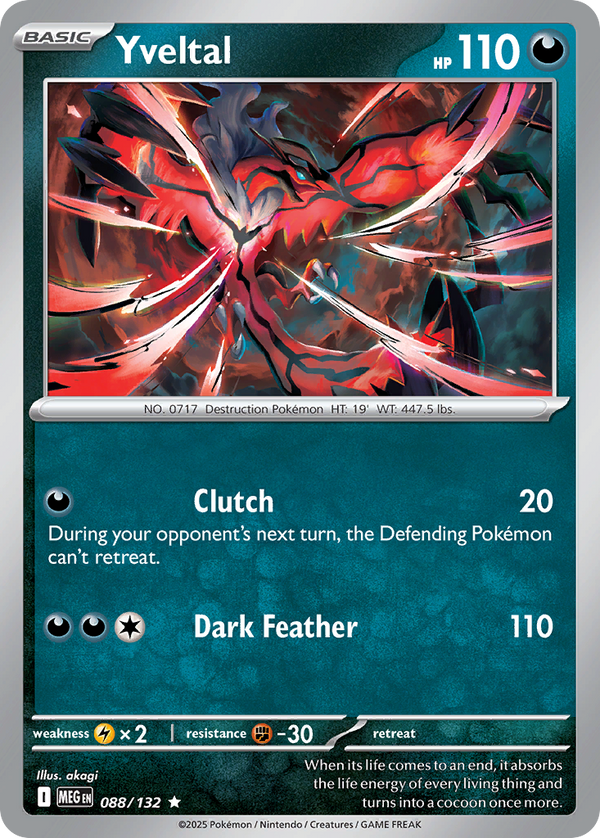 Yveltal 88/132 Rare Holo