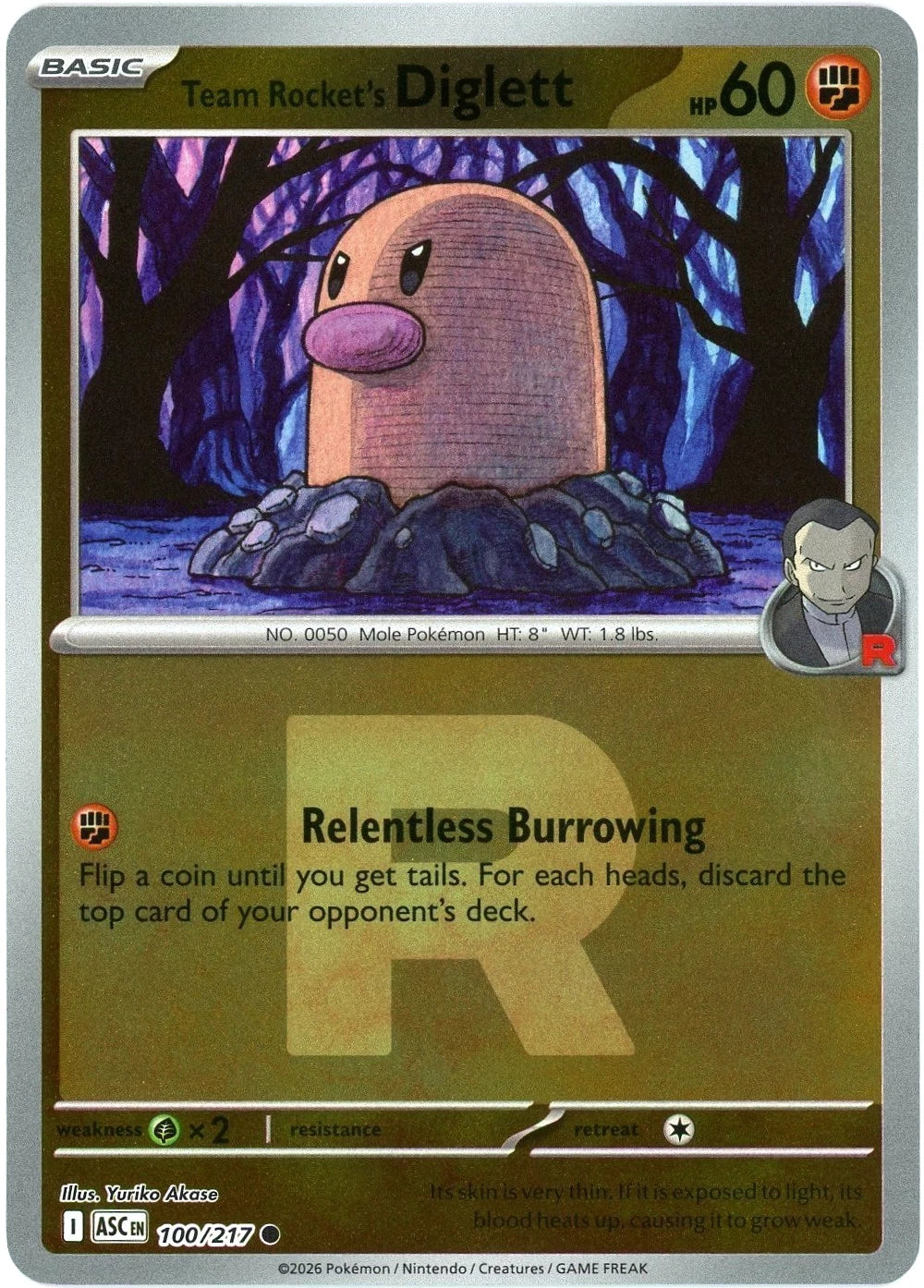 Team Rocket's Diglett
