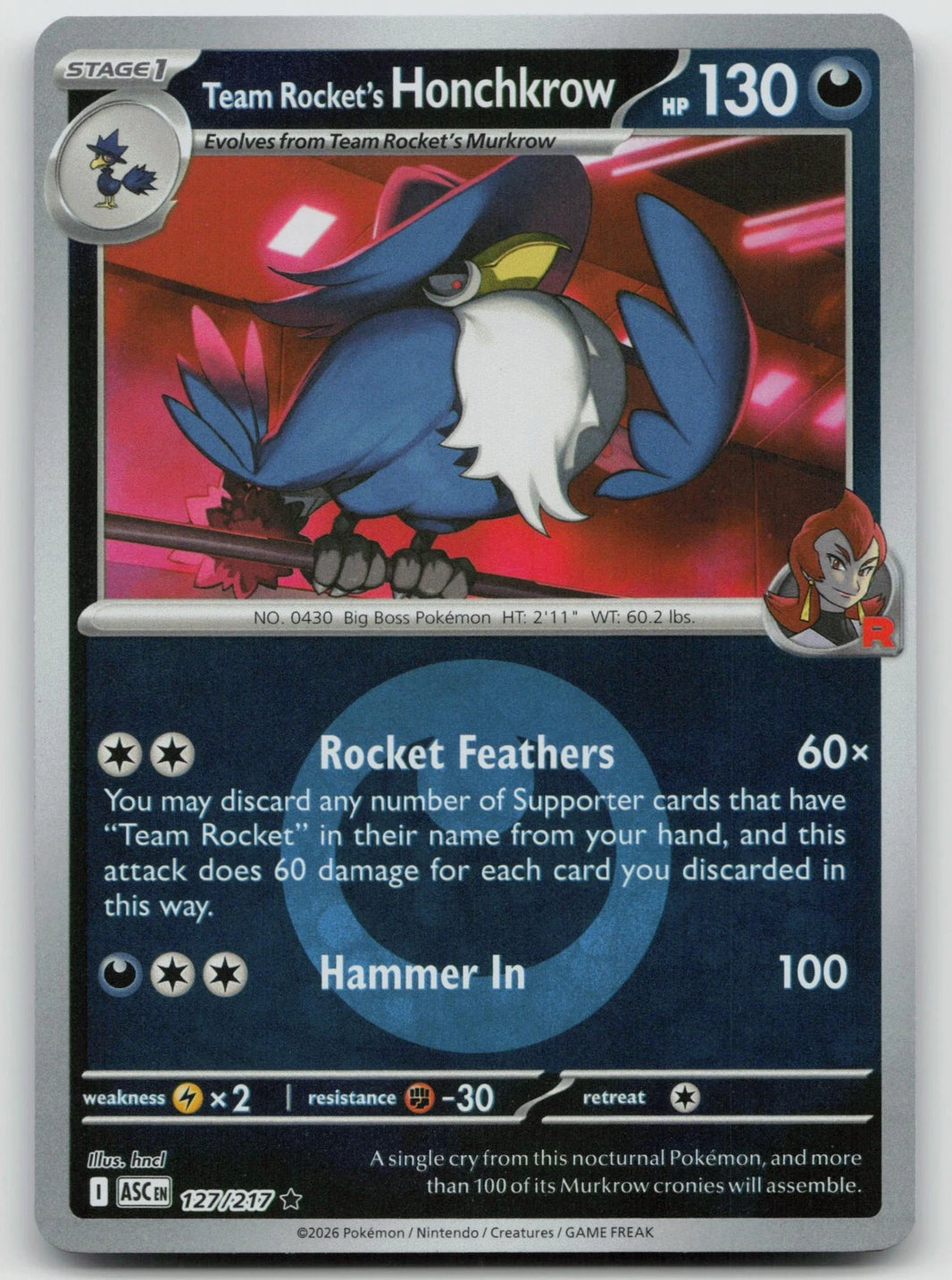 Team Rocket's Honchkrow