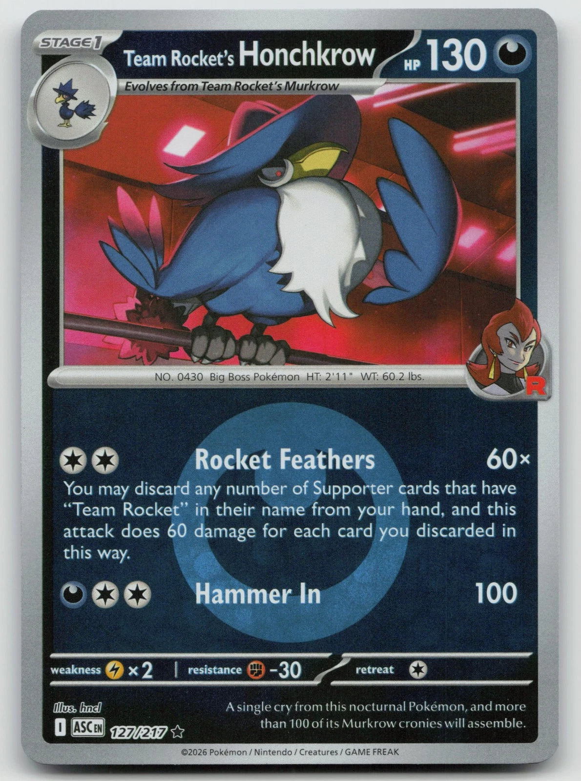 Team Rocket's Honchkrow