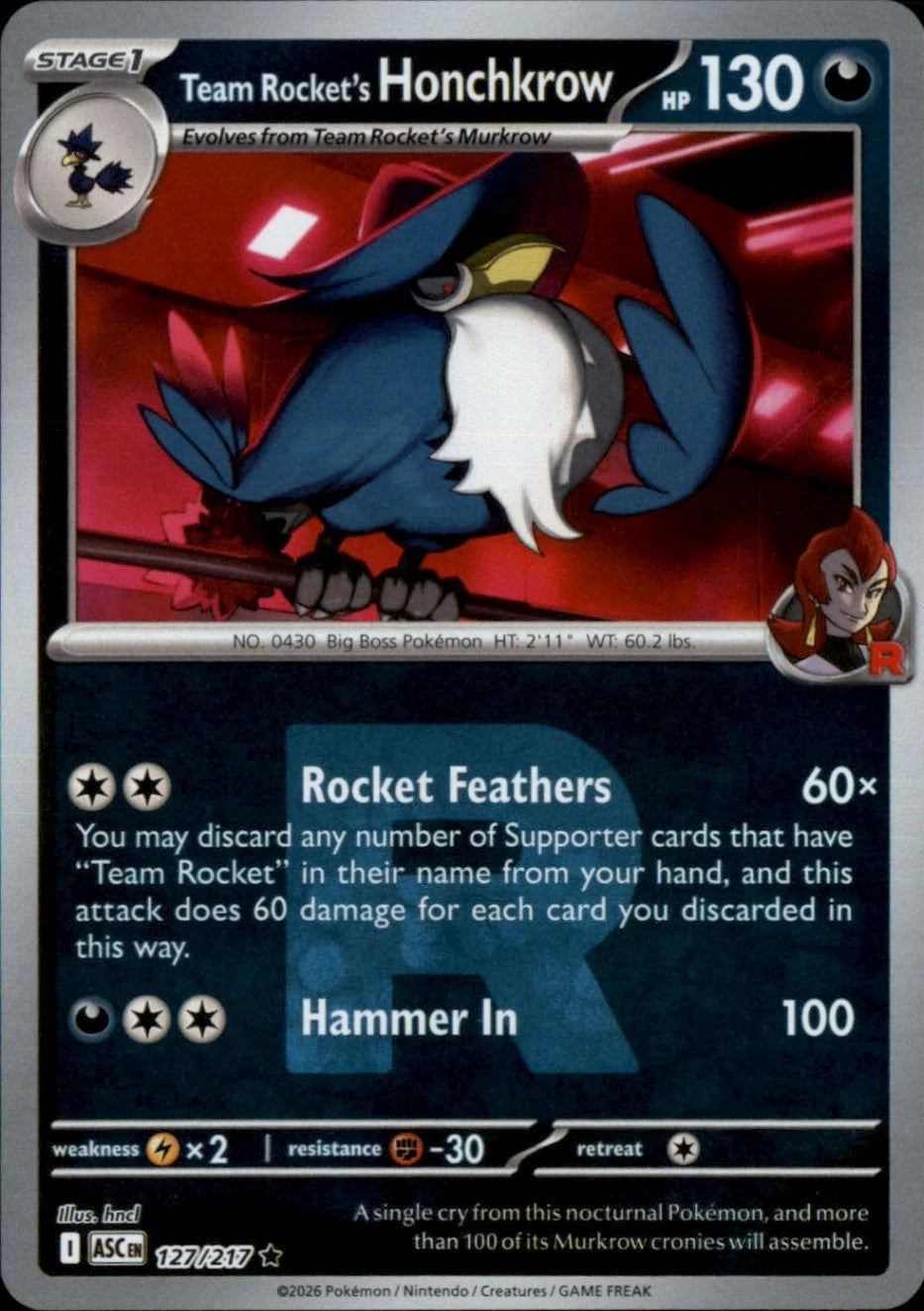 Team Rocket's Honchkrow