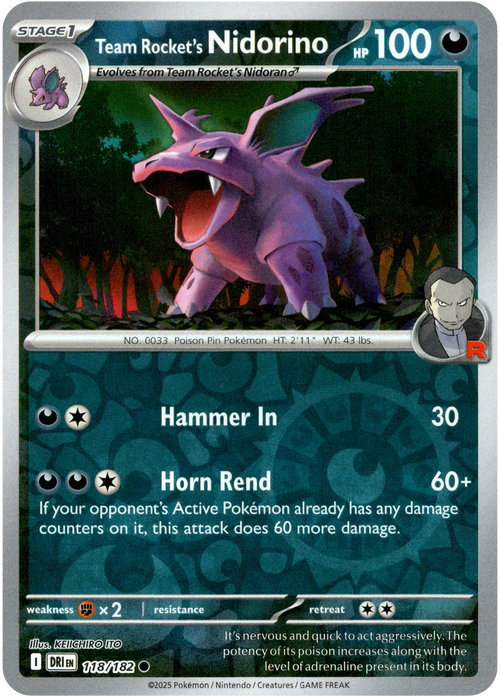 Team Rocket's Nidorino